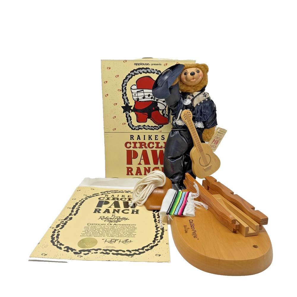 Robert Raikes Circle Paw Ranch Calico Pete Bear #617/1500 Limited Edition w/ COA